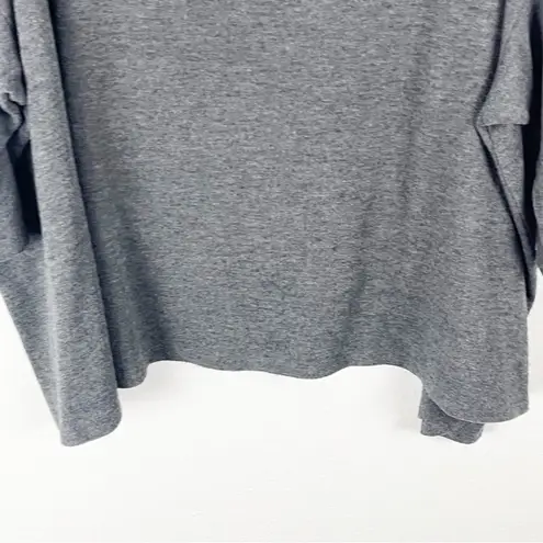 Stella & Dot Heather Gray Boatneck Drop Shoulder 3/4 Sleeves Top, Size XXL