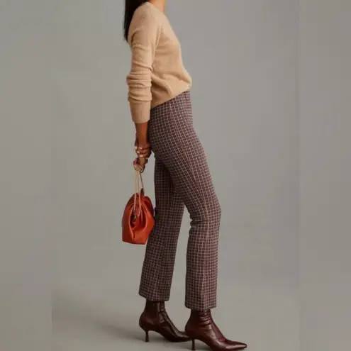 Maeve NTM: by Anthropologie Margot Herringbone Orange, Blue & Tan Knit Pants L