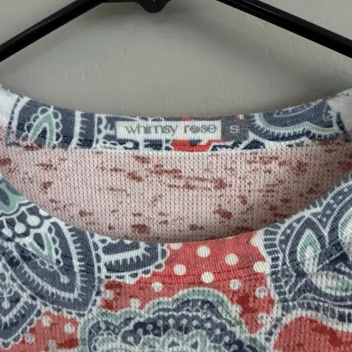 Sundance Elephant March Baby Waffle Tee Whimsey Rose Size Small Long Sleeve Pink