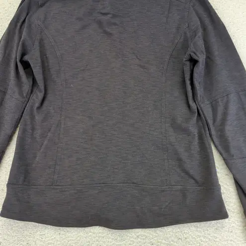 Kuhl Womens Fleece Zip Up Hoodie Jacket Charcoal Gray Thumbholes Size Large 16S - Image 6