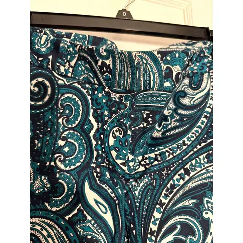 Michael Kors  Paisley Teal Blue Green Pants