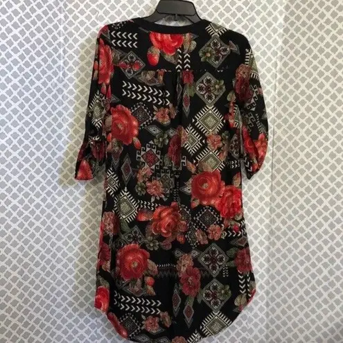 Jella Couture floral Aztec print dress Women’s Size A small NWT