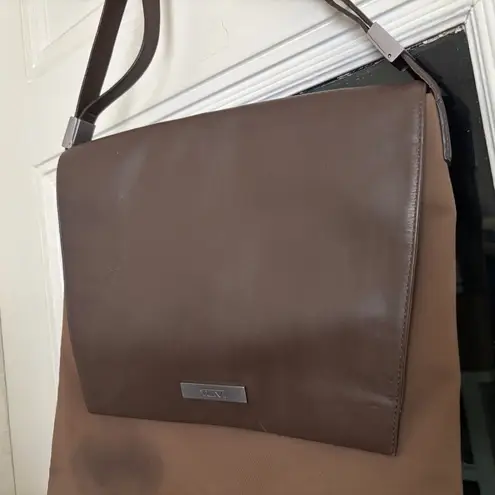 Tumi Emeline City Flap Slim Shoulder Bag Brown, Crossbody Convertible Brown