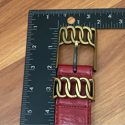 Vintage MILOR 11612 Burgundy Genuine Leather Brass