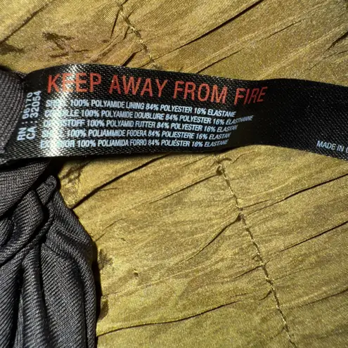 Free People Movement Olive Green Smocked Waist Athletic Shorts Women XL