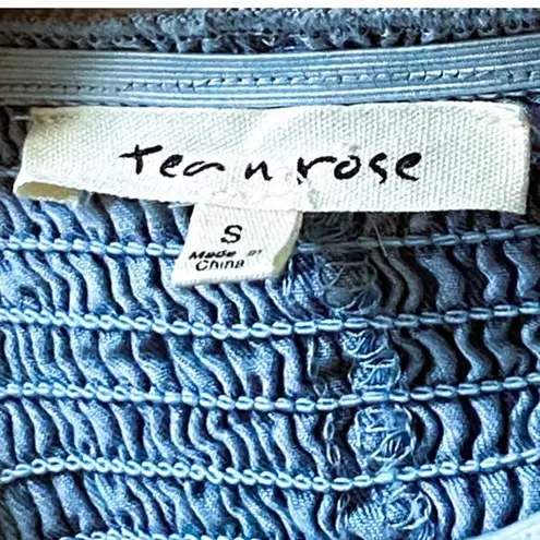 Tea N Rose Soft Denim Blue Mini Stretch Spring Break Dress ~ Women's Size SMALL