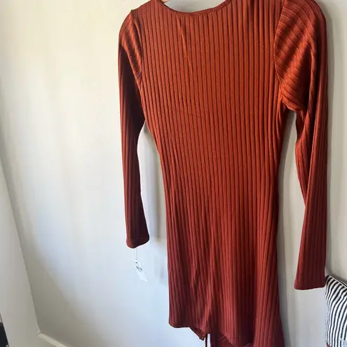 I.N. San Francisco Orange Sweater Dress Size Small