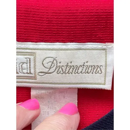 Vintage ID Distinctions size S red and blue cropped jacket