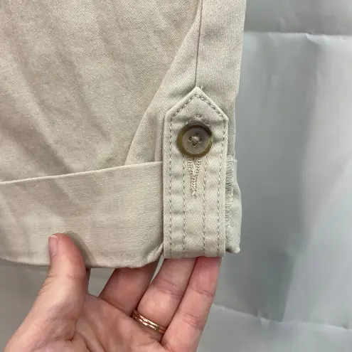 Charter Club NEW women's sand tan cuffed stretch cotton modest shorts casual 4