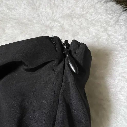 United Colors Of Benetton Black Strapless Bubble Hem Mini Dress