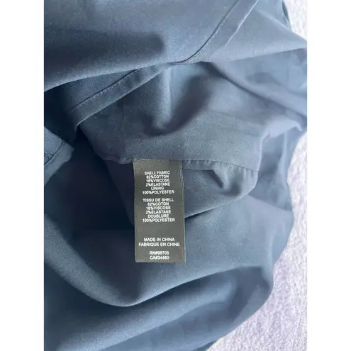 Tailored By Rebecca Taylor Stretch Modern V Neck Size 12 Blue