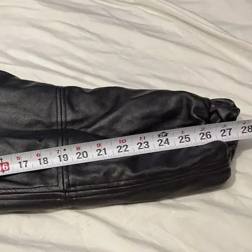 Vintage Marc Mattis Women’s Black Leather Jacket Double