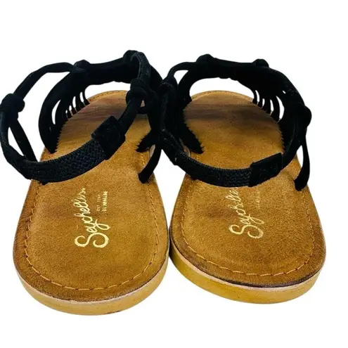 Seychelles Women's Beach Is Better Black Suede Size 9 Women Strappy Leather NWB
