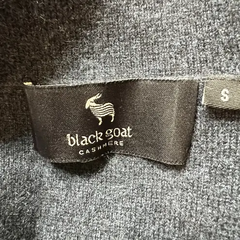 Black Goat Cashmere Cardigan Sweater Gray Quiet Luxury Preppy Lux Classic