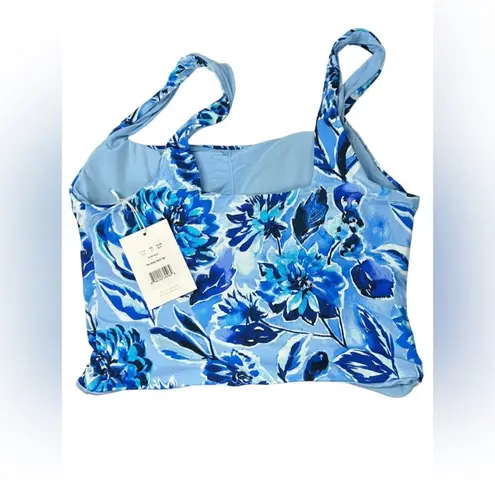 ANDIE  Swim The Siren Tank Top in Bluf Blue Floral NWT Size Small