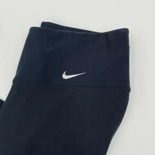 Nike  DRI FIT Size X-Small (26x20) Black Aqua Cropped Legging