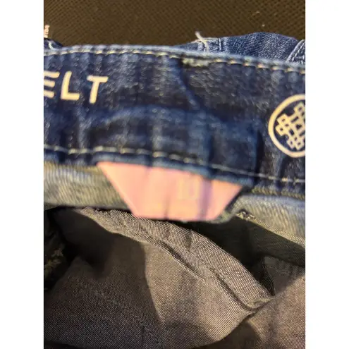 Laurie Felt Los Angeles Denim Jeans Embroidered Floral Design Women's 10 Blue