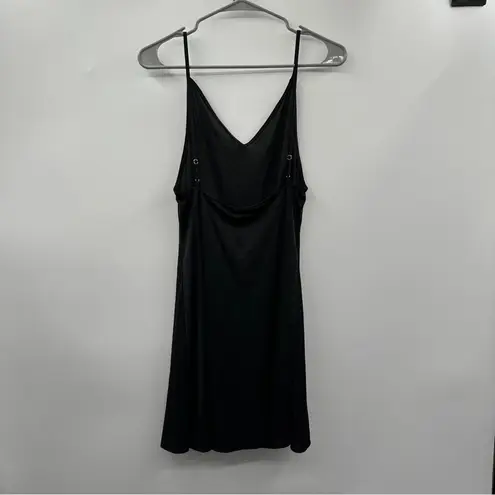 Natori Jersey Essentials Spaghetti Strap Chemise Lingerie Dress in Black Sz M Size M