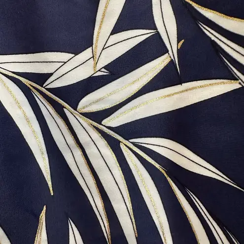 Maxine of Hollywood Gold Leaf Two Tiered Ruffle Tankini Swim Top Plus Size 16