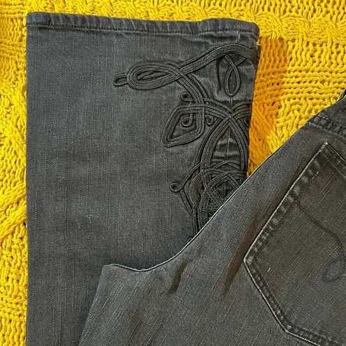 Ralph Lauren Lauren Jeans Co Premium Size 12 Charcoal Flared Jeans