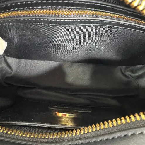 Love moschino Studded Leather Black and Gold Crossbody Bag New!