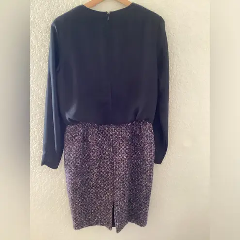 Lafayette 148 New York Tweed Bow Dress