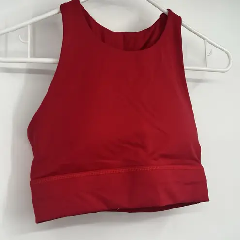 Savvi Womens Red Crop Top Workout Small