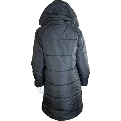 Susan Graver Water Resistant Quilted Puffer Jacket Black XX-Small NWOT Hooded