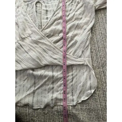 All saints penny stripe top size xs White