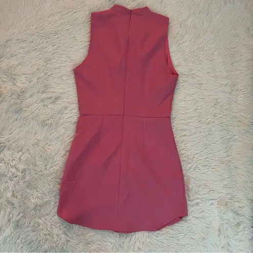 TCEC Sleeveless Pink Mini Dress Women’s Small – Lined, Hidden Back Zipper