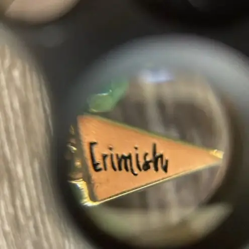 Erimish Vintage  Signed Green Jade Beaded Glass Women’s Stretch Bracelet Sz 7