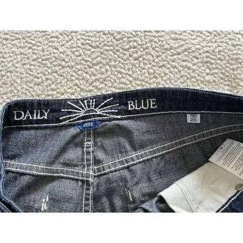 Daily Blue Hope Jeans Zephyr Blue Wash Utility Cargo Pant High Rise Size 30