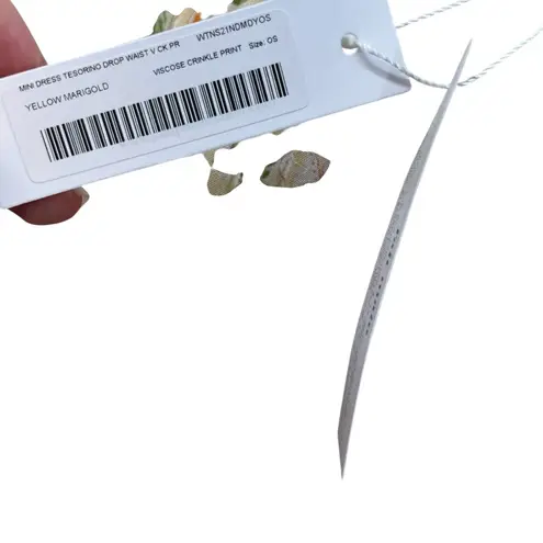 Poupette St Barth Tesorino Mini Dress Floral Print Yellow Marigold One Size Size undefined