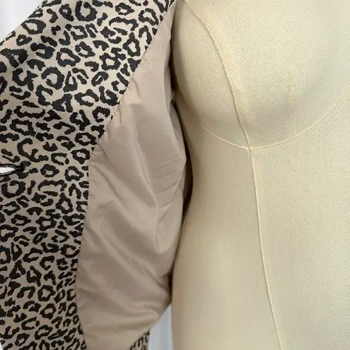 INC International Concepts Black and Cream Blazer with Animal Print (740) Size M