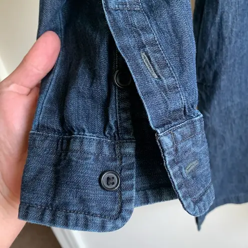 Denim & Supply Ralph Lauren Lace Up Denim Mini Dress (M) Dark Wash 100% Cotton Blue Size M