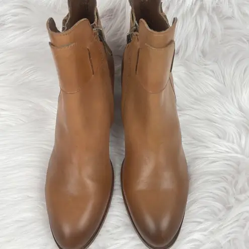 Sam Edelman Melody Womens Brown Leather Ankle Booties Size 8