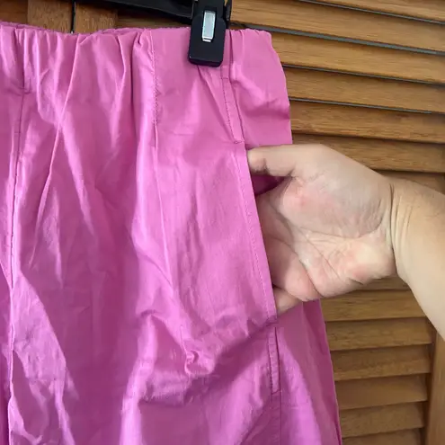 Maeve By Anthropologie Pull-On Curved Poplin Pink Trousers Sz XS