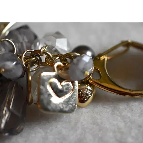 Source Unknown NWT Lt Purple Beaded Gold Tone Charm Bag Tassel Purse Charm 4" Keychain - Image 3