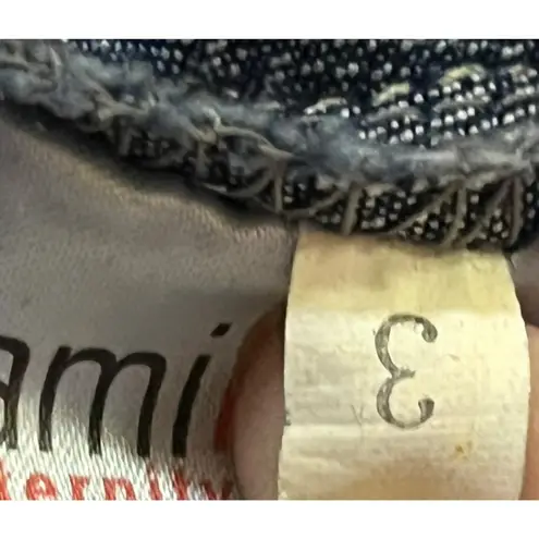 Vintage Ramilee Maternity Cargo Jeans Size 3 M/L 10/12? Stretch Denim Blue Used