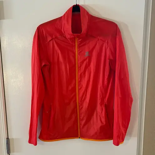 Salomon AGILE WIND JACKET Orange Performance Jacket