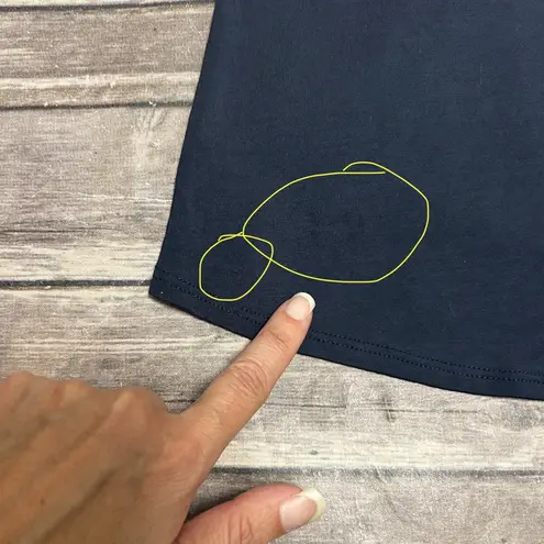 She Bird Navy Blue The Freedom Racerback Built In Bra Mesh Back Tank 9 XXXL Size undefined