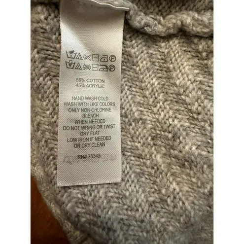 Tahari GUC Women's Light Gray Mock Turtleneck Sweater Midi Dress XS