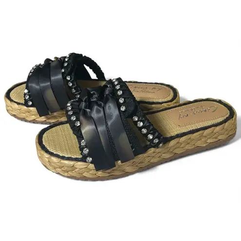 Circus by Sam Edelman Circus NY By Sam Edelman Rhinestone Embellished Wyatt Slide Sandals