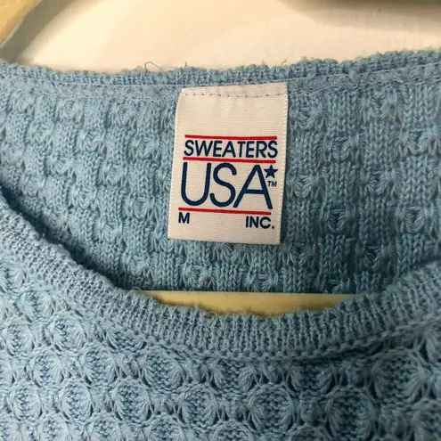 Vintage Blue Sweaters USA  Sweater Vest Medium