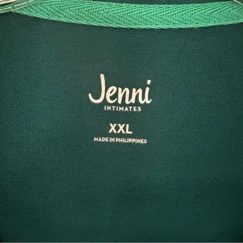 Jenni Plus Size Sleepshirt Macy's Women's Size 2XL Green Printed Notched Collar - Image 4