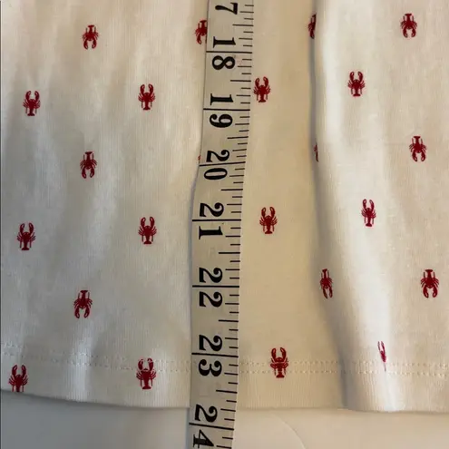Christopher & Banks White Shirt with Red Lobster Design 100% COTTON
SIZE LARGE