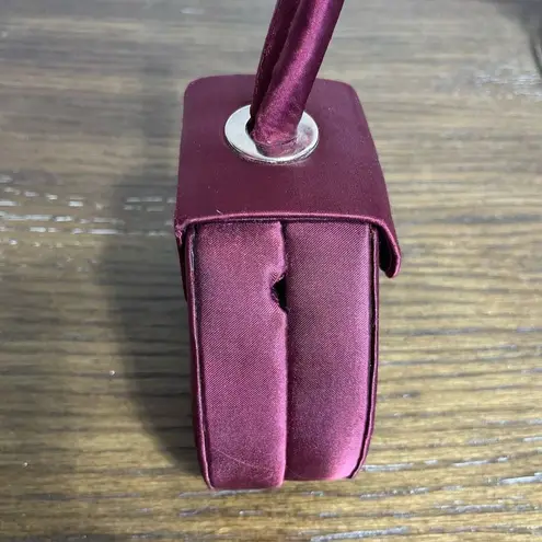 La Regale Mini Clutch Crossbody Cocktail Evening Purse Art Deco Style 5” Purple