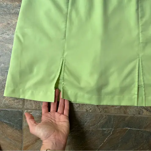 Kate Lord Green Split Hem Golf Skort Women's Size 12 Tennis Golf Skirt