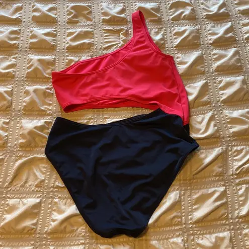 Abercrombie & Fitch  A&F Asymmetrical Cut-Out Swim Suit