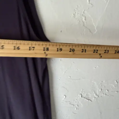 Logo Layers Dress Womens Large Sleeveless Tunic Rayon Spandex Stretch Layering Purple